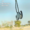 3D - Mustaches Car hanging pendent - Acrylic - Black. 
