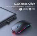 RECHARGEABLE WIRELESS OPTICAL MOUSE | DUAL MODE | RGB LIGHTING | SILENT CLICK | PREMIUM QUALITY PRODUCT. 