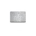 Universal Laptop Back Skin Scripture Texture - Silver. 