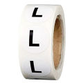 New 500 s/roll Size White Paper 1inch Stickers Adhesive Labels for Supermarket Clothes Hat Size S/XS/M/L/XL/XXL Sealing Sticker. 