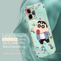 Jizetin (Free Lanyard) for OPPO F17 A73 2020 Back Cover Clenched Little Boy Luxury 6D Plating Case Side Pattern Soft Silicone Square Phone Cases. 