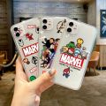 Avenger Marvel Cartoon phone Case for iPhone XR 8 7 Plus 6S X XS 13 Mini 11 14 15 Pro 12 Pro Max SE XS Max 13Pro Silicone Bumper BruberryBe. 