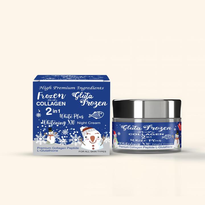 Gluta Frozen Whitening 10X Face Cream Infused with Advanced Skin-Brightening Formulation for Intense Hydration, Even Skin Tone, and Luminous Complexion"