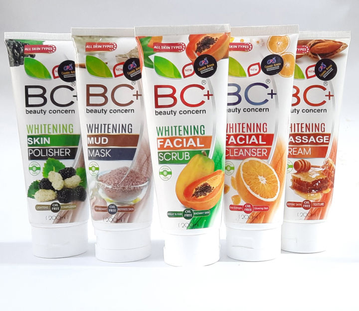 BC Plus Facial Kit Pack Beauty Concern Fruit Facial Set Pack Of 5 Tubes