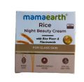 Indian Mamaearth Rice Night Cream For Clear Skin  With Rice Water & Niacinamide for Glass Skin -50g. 