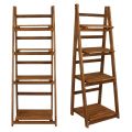 4 Tier Wooden Ladder Folding Book Shelf Stand Plant Flower Display Shelving Rack. 