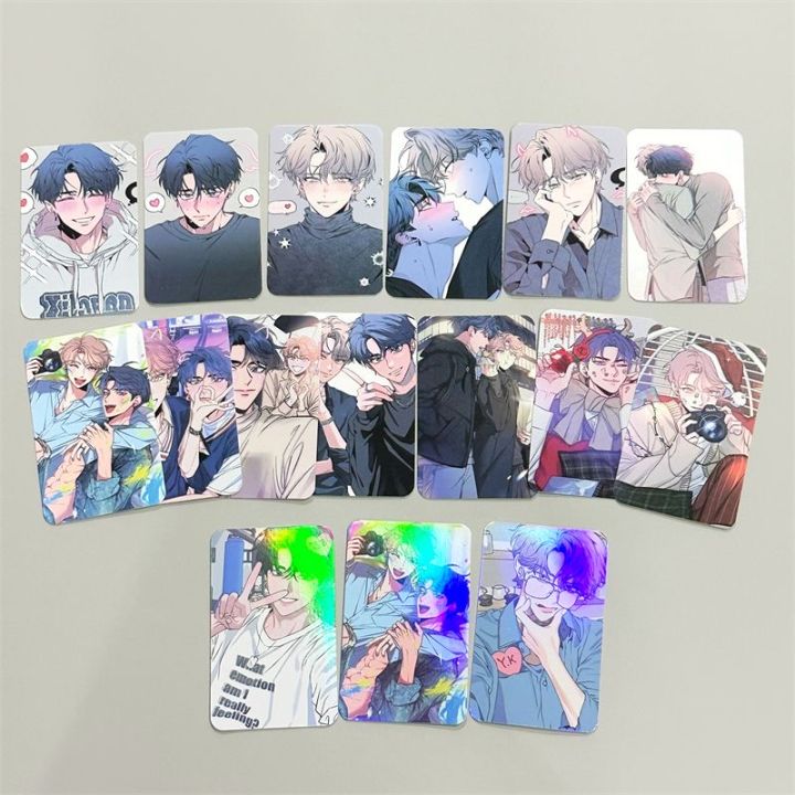 3-16 Pcs Korean Manhwa Sketch Lomo Card Cui Yijing , Li Tongbin Mini Postcard Photo Cards Fans Collection Photocards Gift
