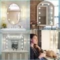 Vanity makeup mirror LED lights LED Lighting 10 Bulbs Kit 16W Hollywood Wall Lamp Decoration White and Warm USB DC12V. 
