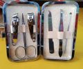 set of 2 nailcuter 1 scissor 2 nail cleaner 1 teuser. 