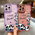 Jizetin for Infinix Note 10 Back Cover Panda Love Bamboo Lens Full Protection Frame Phone Case Soft TPU Shockproof Mobile Phone Cases. 