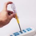 Power Tester Screwdriver Electrical Testing Pen Double-Head 2 in 1 Function Philips and Flat. 