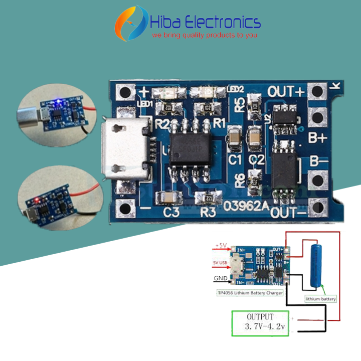 TP4056%20charging%20module%20with%20protection%2018650%20Lithium%20Battery%20Charger%20Module%20Board%203/5/10/15%20Pcs%20-%20Image%204