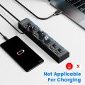 【Footprint】 USB Hub 2.0 USB Splitter Multi Hub USB 2.0 Adapter USB Several Ports Power Adapter USB 2.0 With Switch Laptop Accessories For PC. 