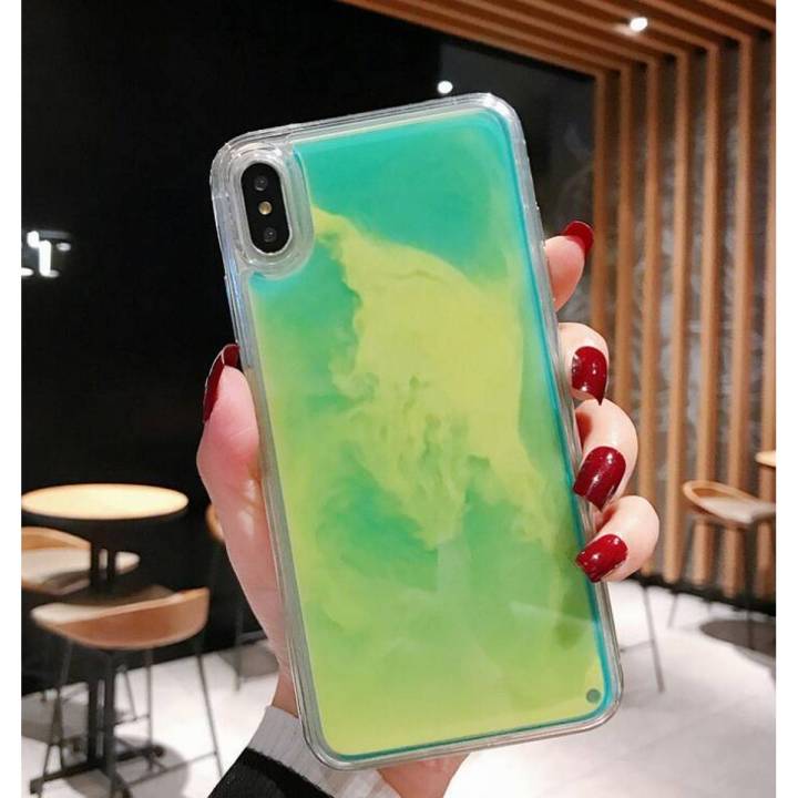 Luminous Neon Night light Glow In The Dark Waterfall Liquid Sand