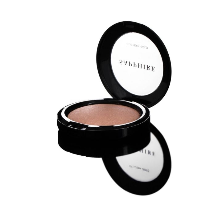 Sapphire Glittery Gold Highlighter Powder