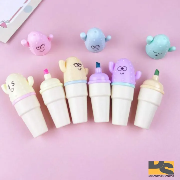 cute%20set%20of%206%20cone%20Highlighters%20with%20beautiful%20colors%20%20stationery%7C%20Cute%20stationary%20items%20for%20girls%20-%20Image%205