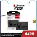 Kingston 120GB SSD A400 2.5″ SATA 6GB/S Solid State Drive (SA400S37/120G) 120GB – up to 500MB/s read and 320MB/s write - Black. 