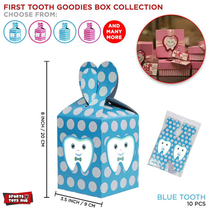 First Tooth Goodie Box Collection, My Tooth Character Dental Clinic, Chocolate Sweets Parties Themed Favor Boxes, Got The Milky Teeth Gift Bag DIY Bag, 6 Month, Party Supplies, Milestone Teething, Snack Box For Boys. Girls & Kids : WlPW7yLm