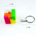 Novelty assembly combination I intellectual Rubik's Cube small toy Kong Ming lock toy with keychain gacha toy. 