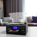 TURNTABLE Record Player  with/without Stereo Speaker, LP Vinyl to MP3 Converter with CD, Cassette, Radio, Aux in and USB/SD Enc oding, Remote Control, Audio Music Player Built in. 