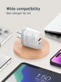 LDNIO Q229 20 w phone charger head rts fast shipping mobile phone charger type c 20w type c and usb a power charger - LDNIO Q229 20W PD+QC3.0 Fast Charger - pd charger - charger for iphone, samsung, oppo, vivo, oneplus, Mi, and others, charger, -. 