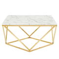 Center Table Nest Style New Design Modern Furniture Golden Frame with Marble Texture Sheet 3-3 Size. 