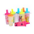 Popsicle Molds Set, 6 Pcs Ice Lolly Moulds DIY Ice Cream Pop Molds for Children, Toddlers and Adults. 