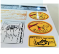 Hadayat Kit Sticker Pvc Waterproof Stickers For Motorcycle Precautions. 