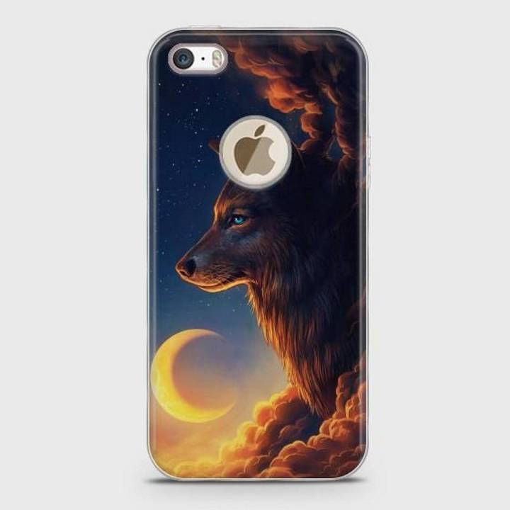 iPhone 5s Cover - SkinLee HQ Supreme Case (Soft) With Logo - Mighty Wolf - SKINLEE-286-1-1-10