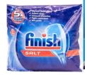 Finish Dishwaher Cleaner Lemon Liquid 250ml - Finish Dishwasher Classic 10 Tablets - Finish Dishwasher Salt Pure 1 Kg Pouch_Pack of 3. 