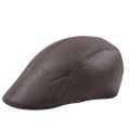 Beret Leather Cap Autumn/Winter Forward Cap Men And Women Thermal Cap. 