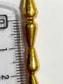 Golden and Silver Drop Plastic Beads for DIY Crafts - 3 Strings - Ideal for DIY Jewelry Making, Jewelry, Dress Accessories, Crafts, and Home Decor.. 