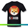 Men Shib Coin Shiba Doge Killer Black T-Shirt Doge Dogecoin Cool TShirt Pure Cotton Tees Harajuku Shirt For Adult Oversize. 