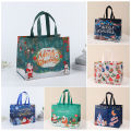 Christmas Gift Bags Christmas Gift Bag Festive Santa Claus Snowman Design Large Capacity Dual Handle Non-woven Fabric Candy Packaging Ideal for Southeast Asian Buyers Gift Bags for Christmas. 