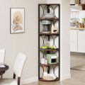 Customisable Custom Made 6-Tier Corner Shelf,  Corner Bookshelf Shelving Unit. 