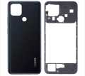 Oppo A15 Ring Back Middle Back Body Battery Cover Rear Door Housing Replacement For Oppo A15. 