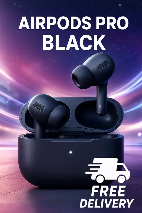 AirPods Pro (Black) – Original Quality bell sound | Super Bass | Pop-Up ...
