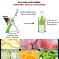 Pump-n-Slice Dicer & Slicer Multifunctional Vegetable Chopper, Manual Vegetable and Fruit Slicer for Household Kitchen, Julienne, Matchstick and Dice Cuts Food Chopper Dicer and Slicer. 