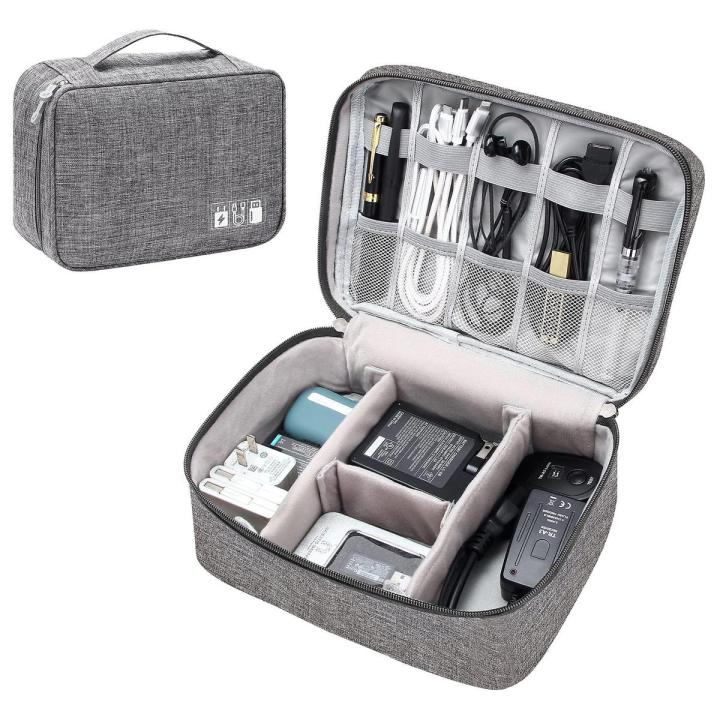 Travel Storage Bags Digital Accessory Storage Bags Electronic Digital Organizers Three Layers Portable Gadget Bags Waterproof Storage Bags Multi-function Large Capacity Cable Organizer Bags