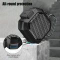 (Only case) armico [with anti-drop lock] for Samsung Galaxy buds 2 Pro/buds pro/buds live/buds 2 case cover/Galaxy buds Fe (2023, carbon fiber pattern case with keychain/zipper. 