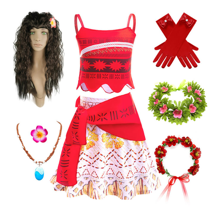 Princess Moana Moana Anna vaiana cosplay costume Liuyi girls dress
