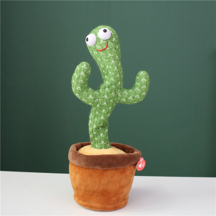 Dancing Cactus Toy Electronic Shake Dancing Toy with the Song Plush Cute Dancing Cactus Early Toy for Children