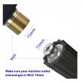Pressure Washer Pipe Car Washer Hose Pipe 8 Meter with m22-15 Fittings. 