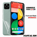 For Google Pixel 4a 5g Jelly Protector Front and Back. 