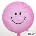 EMOJI SMILEY FOIL BALLOON IN PINK COLOR. 