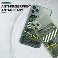 UCUC for OPPO F19 A74 Back Cover Trendy Stickers Side Printed Pattern Design Phone Cover Frosted Transparent Hard Phone Case. 