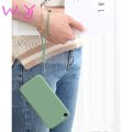 Universal Silicone Mobile Phone Lanyard Skin-friendly Silicone Wrist Strap Elastic Creative U Disk Key Multicolor Short Sling. 