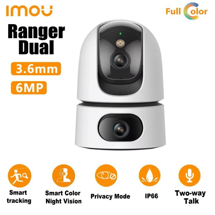 IMOU Ranger Dual 6MP IP Camera Support Human Detection Smart Tracking Two-way Talk Full Color Wifi surveillance camera
