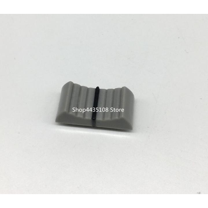 10Pcs Fader Knob Cap Touch Sensitive Slider Ribbed Mixer Desk Switch Knob Cap 8Mm