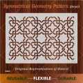 Symmetrical Geometry pattern Stencil Painting Scrapbook Coloring Embossing Album Decor Template. ID #633. 